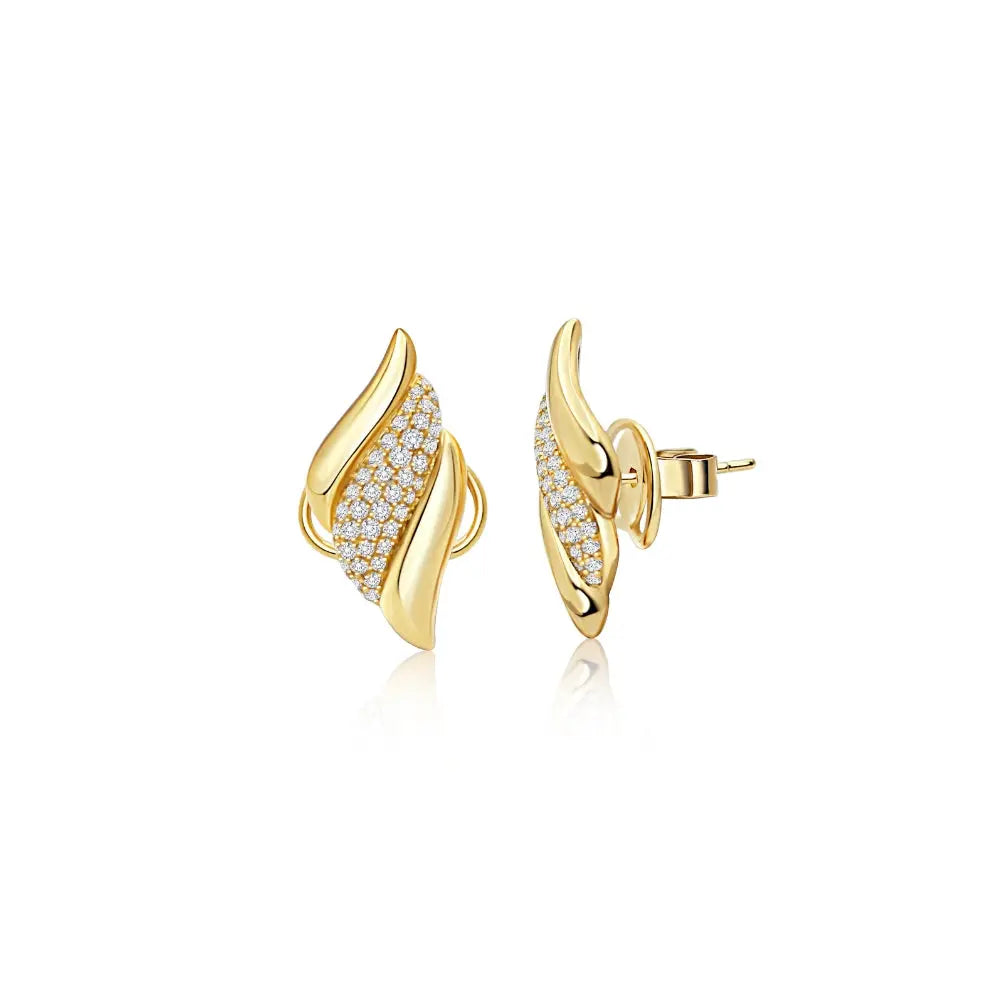 CONCH GOLD DIA EAR D0.6 18KY 6G Princess Jewelry Shop