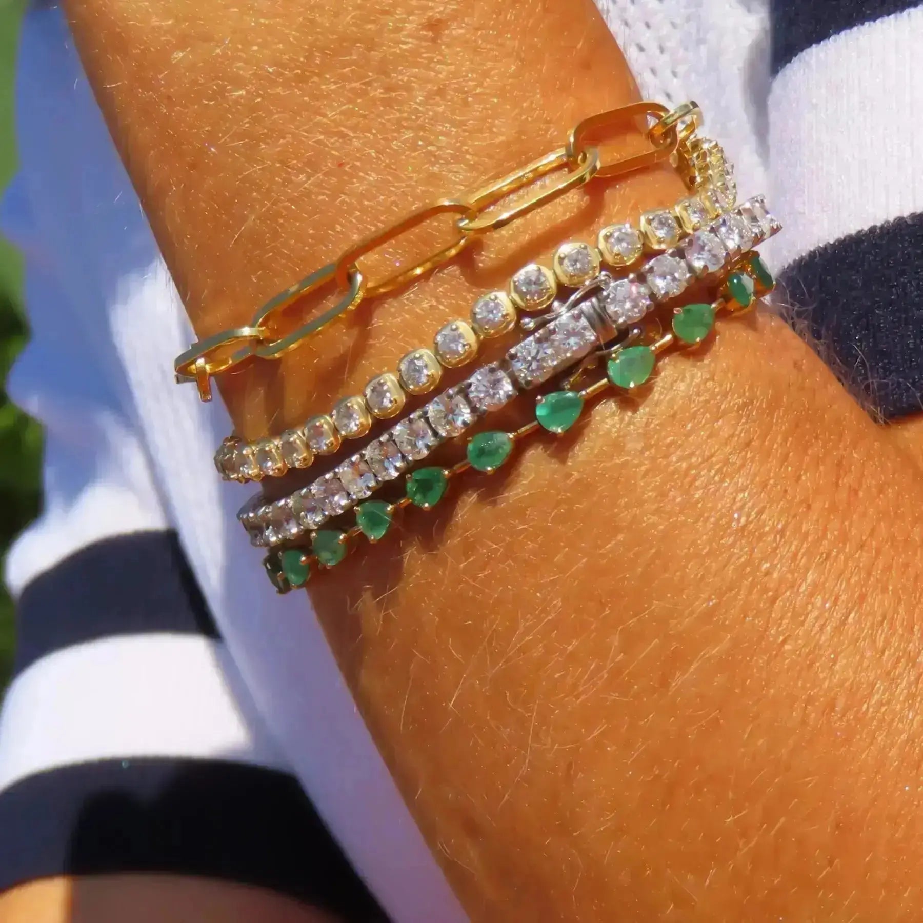 Half Eternity Buttercup Diamond Flexible Bangle Princess Jewelry Shop