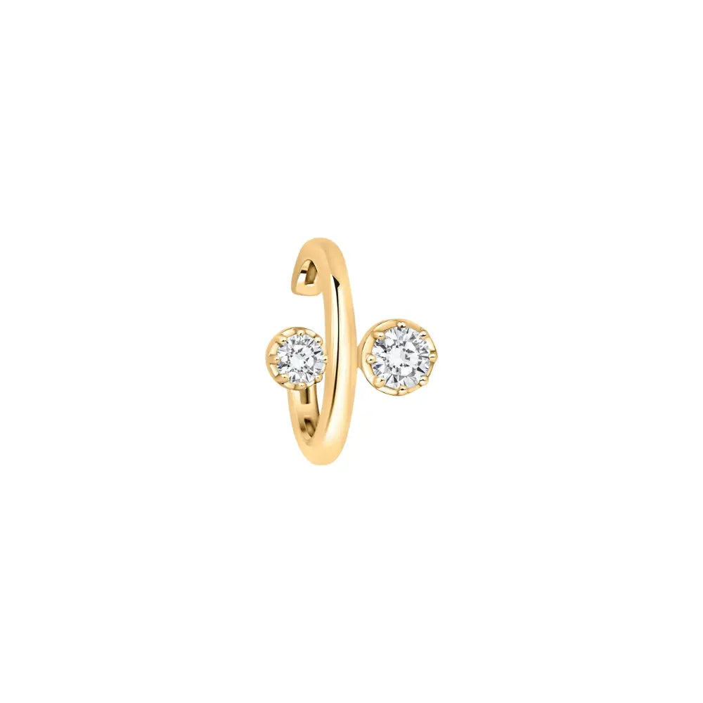 DOUBLE DIA GOLD EARCLIP D0.15 1.5G 18K Princess Jewelry Shop