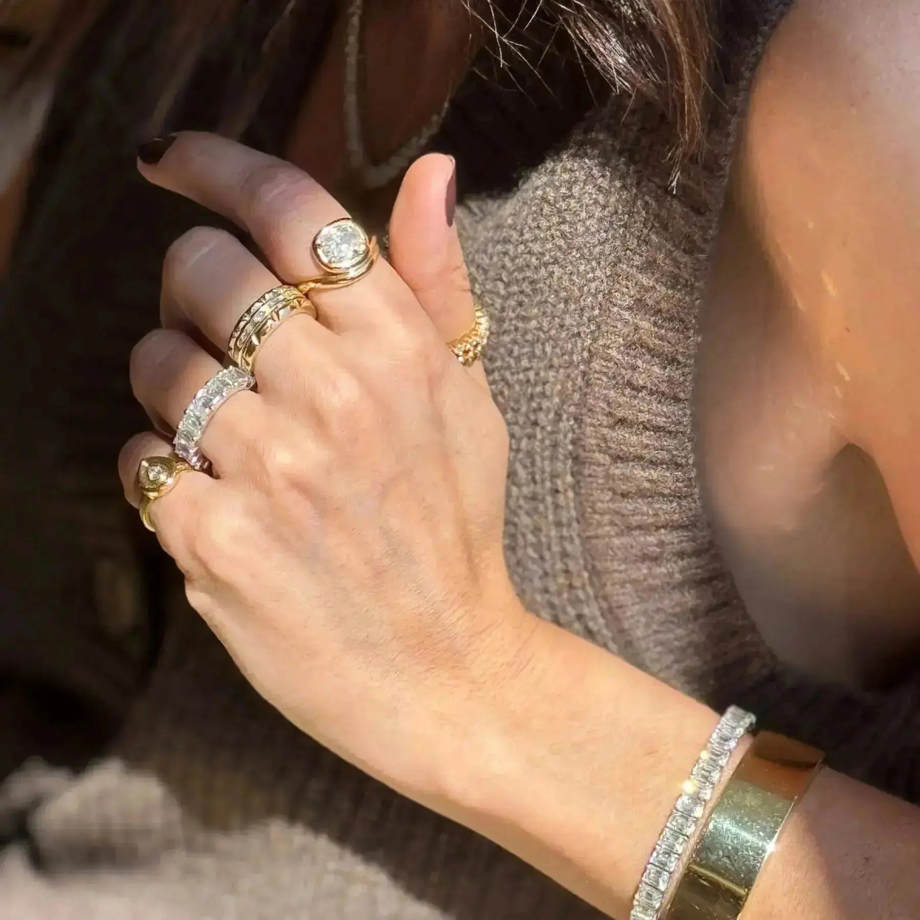 Single Diamond Pear Button Ring Princess Jewelry Shop