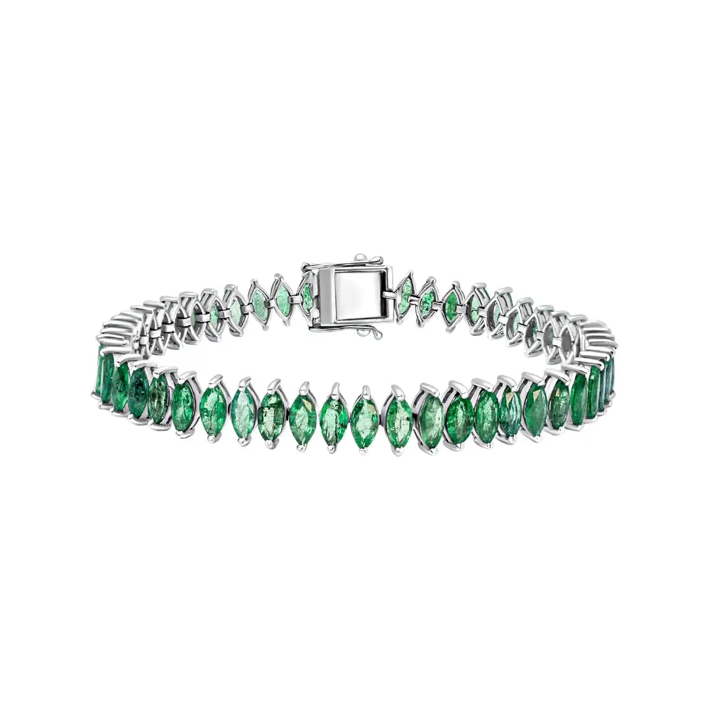 Emerald Marky Tennis Bracelet Princess Jewelry Shop