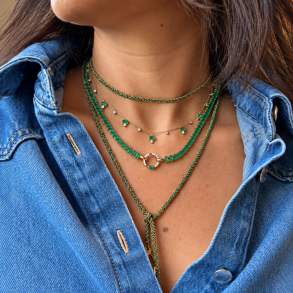 Morocco Silk Scarf Necklace