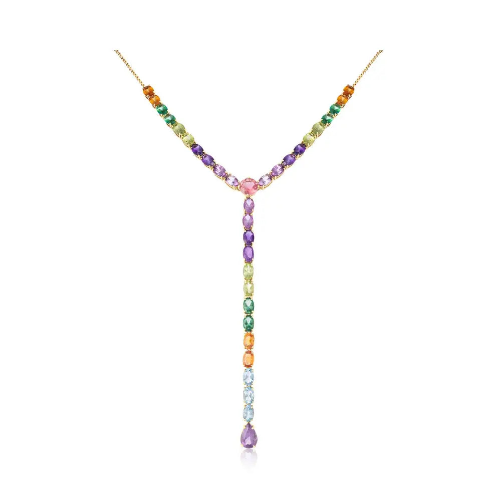 Lariat Rainbow Necklace Princess Jewelry Shop