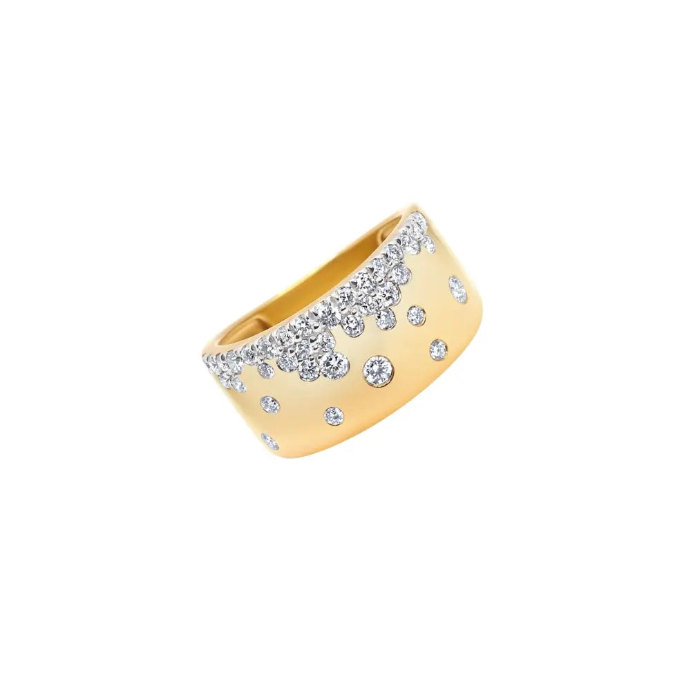 MULTI DIA GOLD RING D0.18 18KY Princess Jewelry Shop