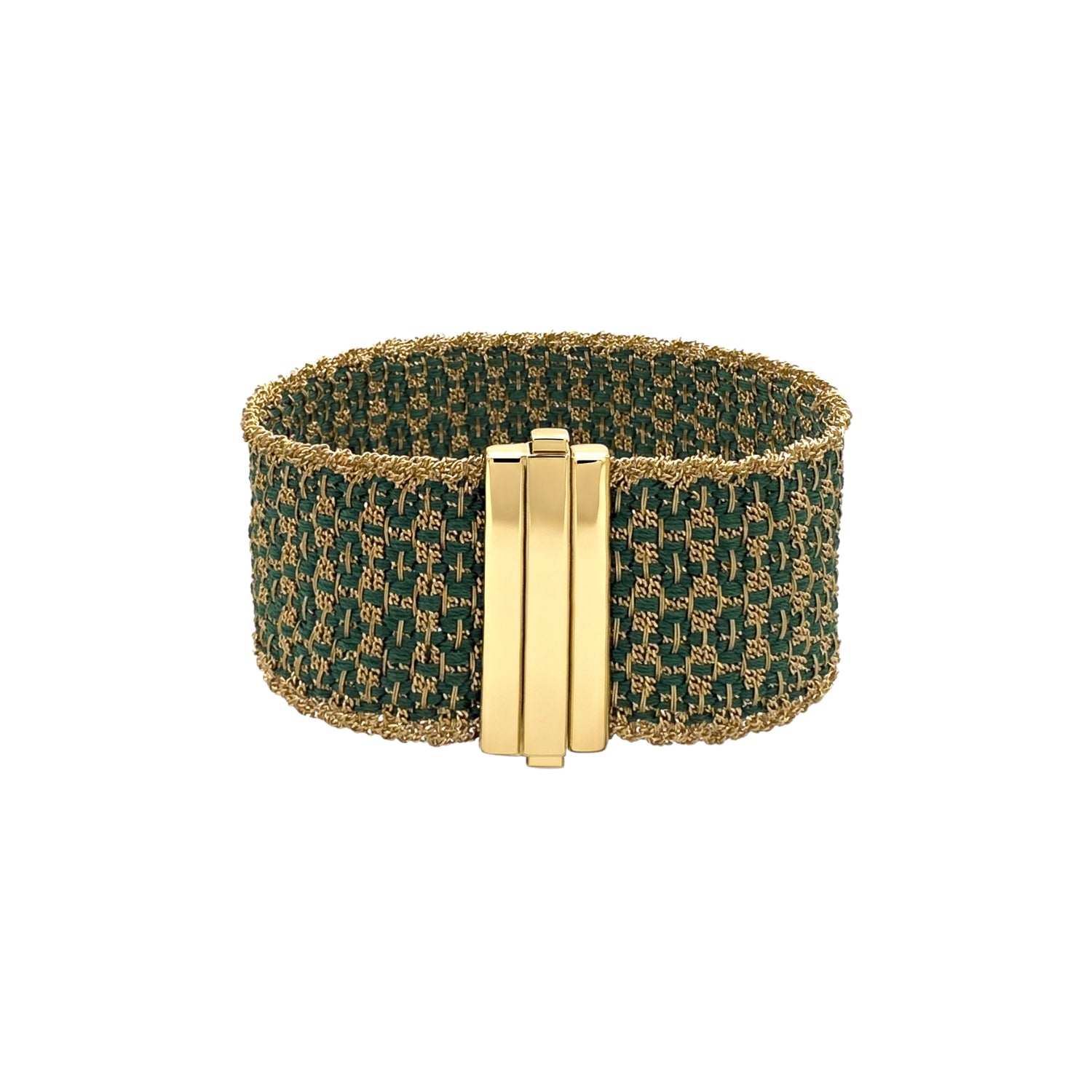 Morocco Silk Bracelet in Yellow Gold-Dipped Silver