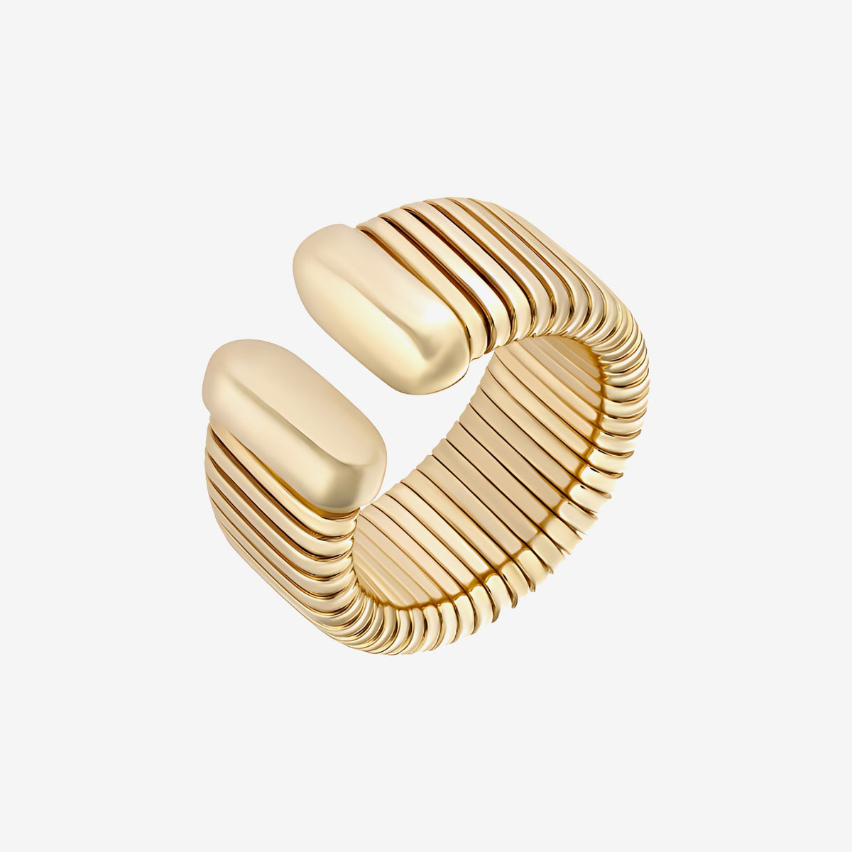 Open Flex Italian Ring in 14K Yellow Gold | JJ Jewelry