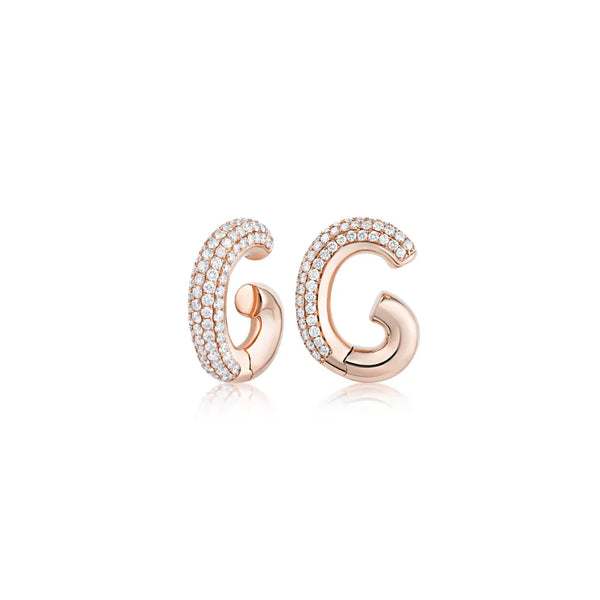 Pave Diamond Ear Cuffs-Princess Jewelry Shop