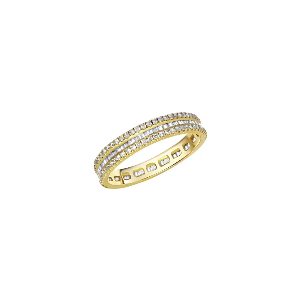 Pave Diamond Stackable Ring Princess Jewelry Shop