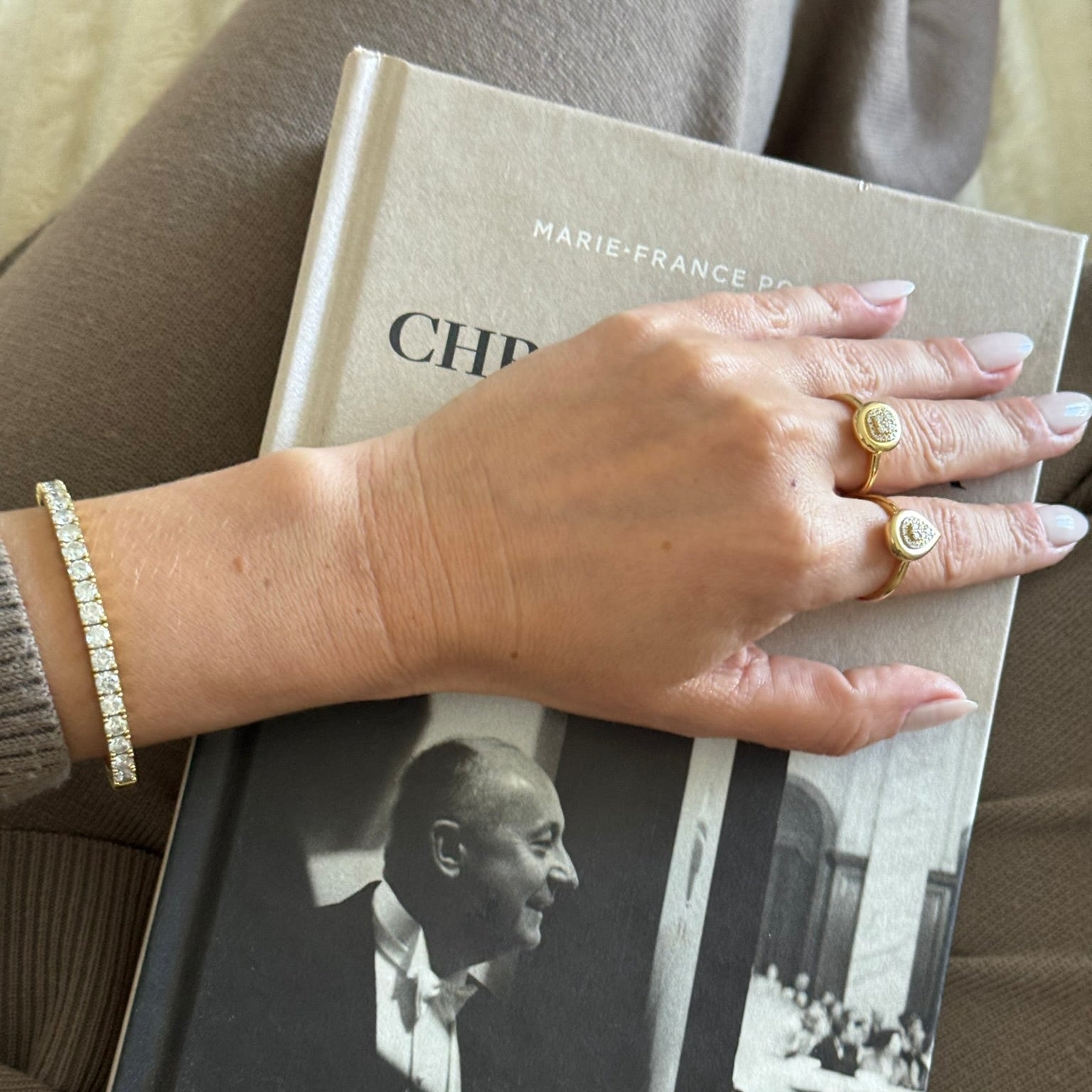 Pear Bold Pavé Diamond Ring in 18K Yellow Gold