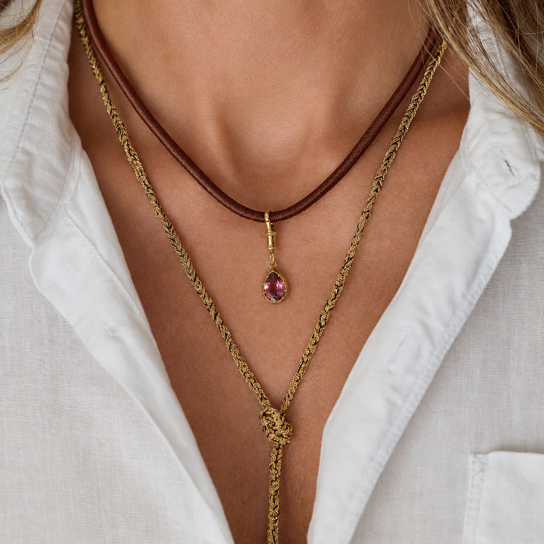Morocco Silk Scarf Necklace