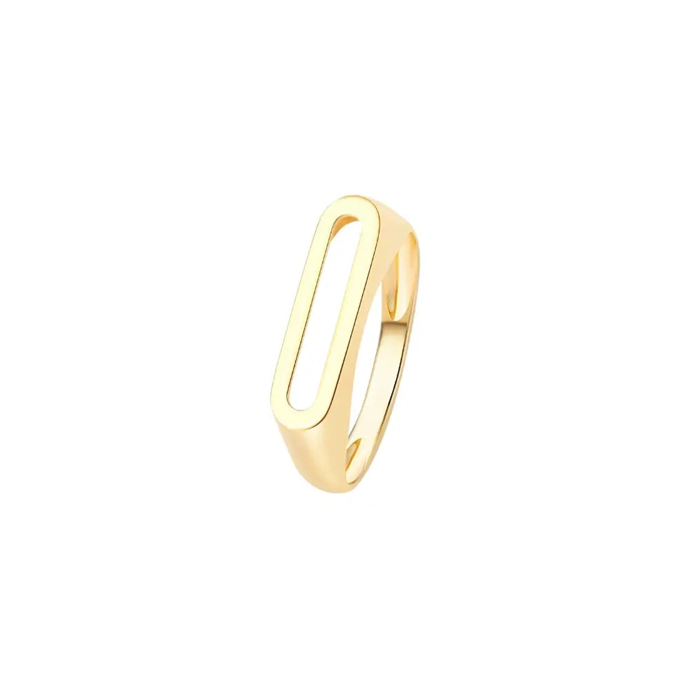 Yellow Gold Letter Ring Princess Jewelry Shop