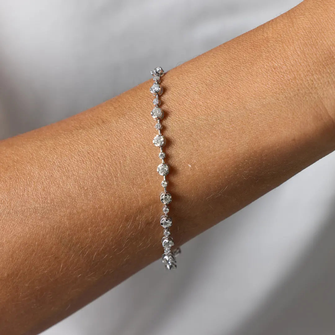 Renata Diamond Tennis Bracelet Princess Jewelry Shop