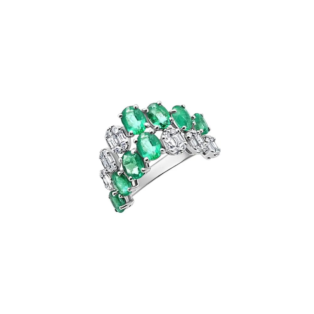 STONE DIA V RING D0.45 18KW Princess Jewelry Shop