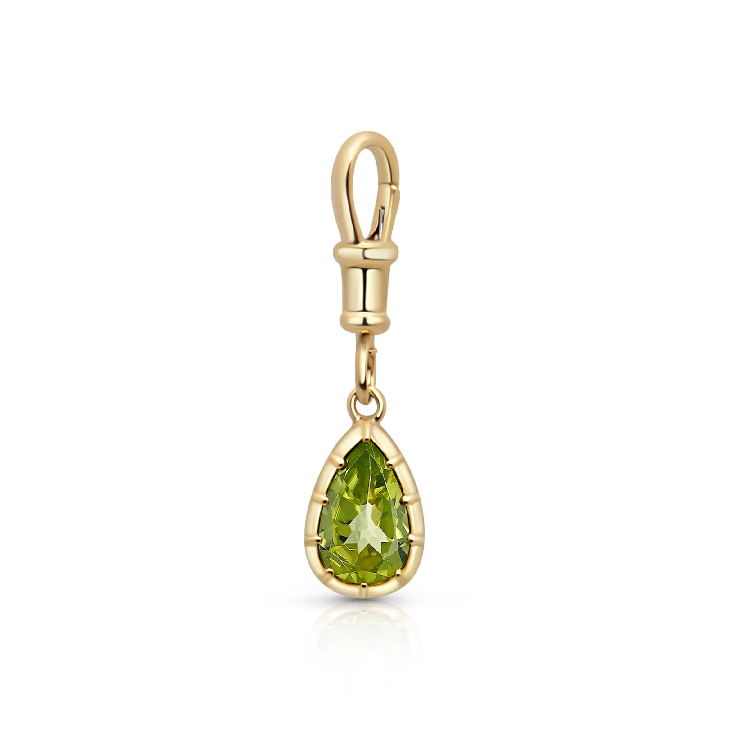 TOURM PEND 18KY PEAR GREEN Princess Jewelry Shop
