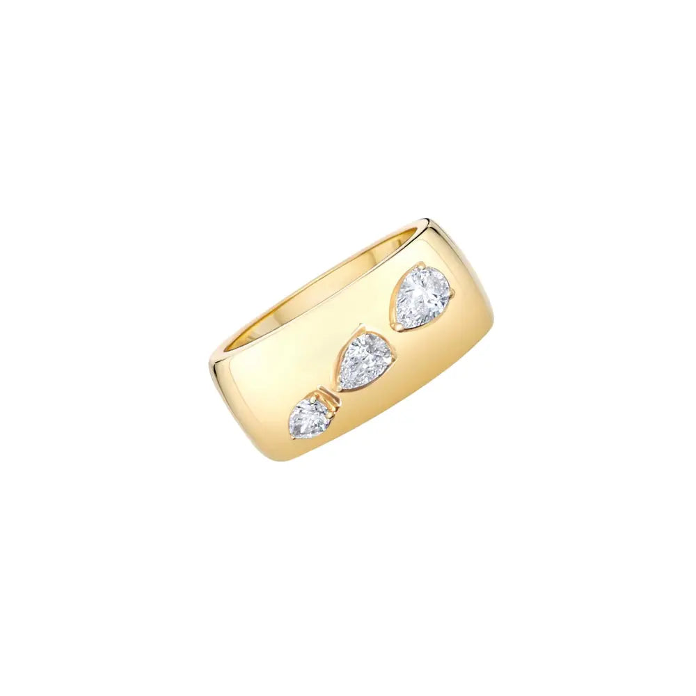 TRIPLE PEAR DIA RING  D0.58 18KY Princess Jewelry Shop
