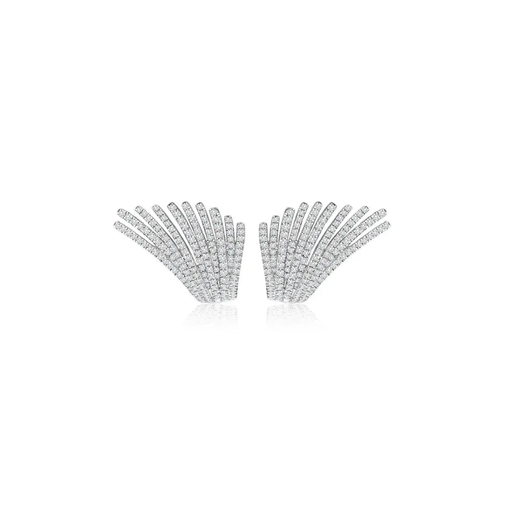 10 ROWS DIA EAR D2.26 18KW 8G Princess Jewelry Shop