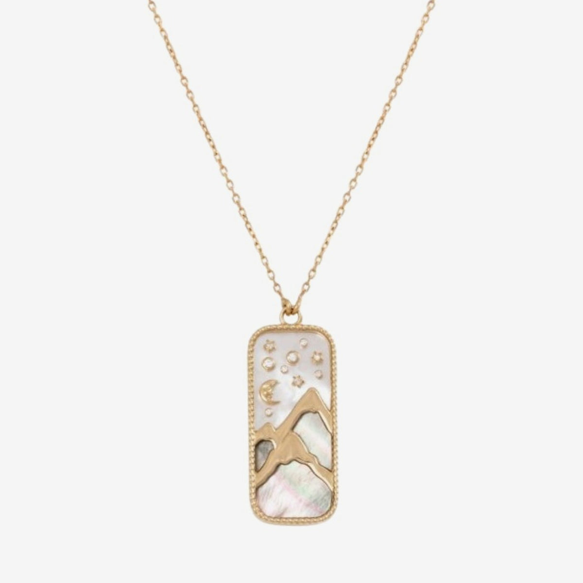 Elements of Love Earth Pendant Necklace by L'Atelier Nawbar in 18K Yellow Gold | JJ Jewelry