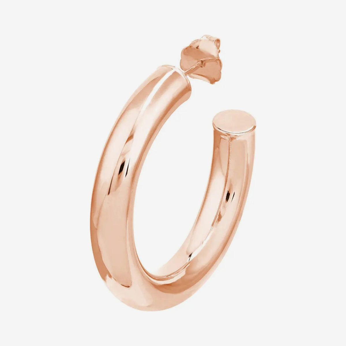 Medium Classic Hoop Earrings, gray background | JJ Jewelry Miami