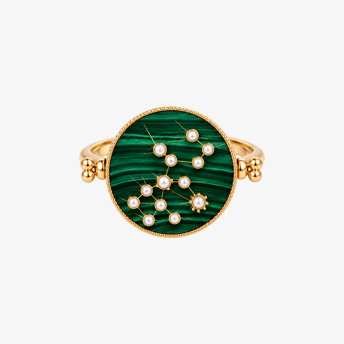 3 in 1 Gemini Zodiac Ring by L'Atelier Nawbar in 18K Yellow Gold | JJ Jewelry