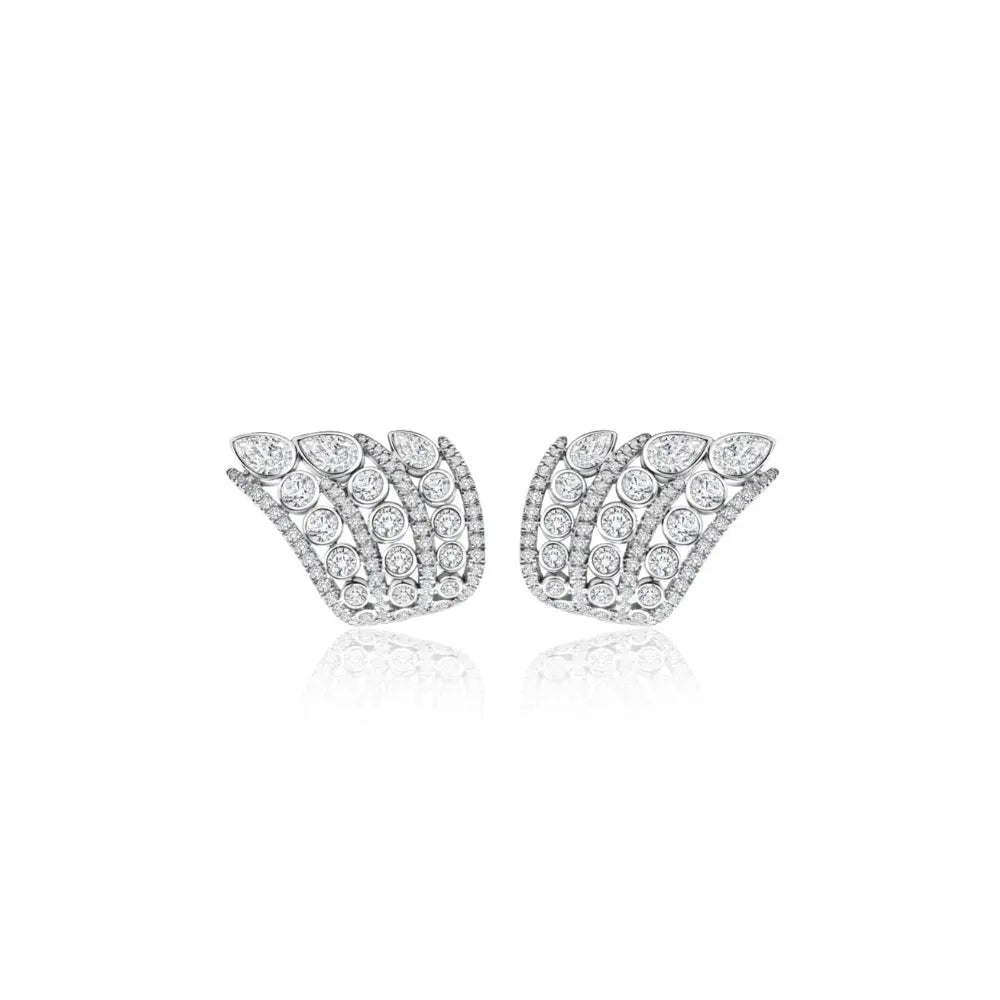   CROWN RISING DIA EAR D4.04 18KW Princess Jewelry Shop