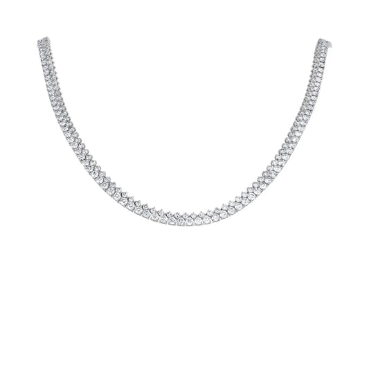 Claudia Double Diamond Necklace Princess Jewelry Shop