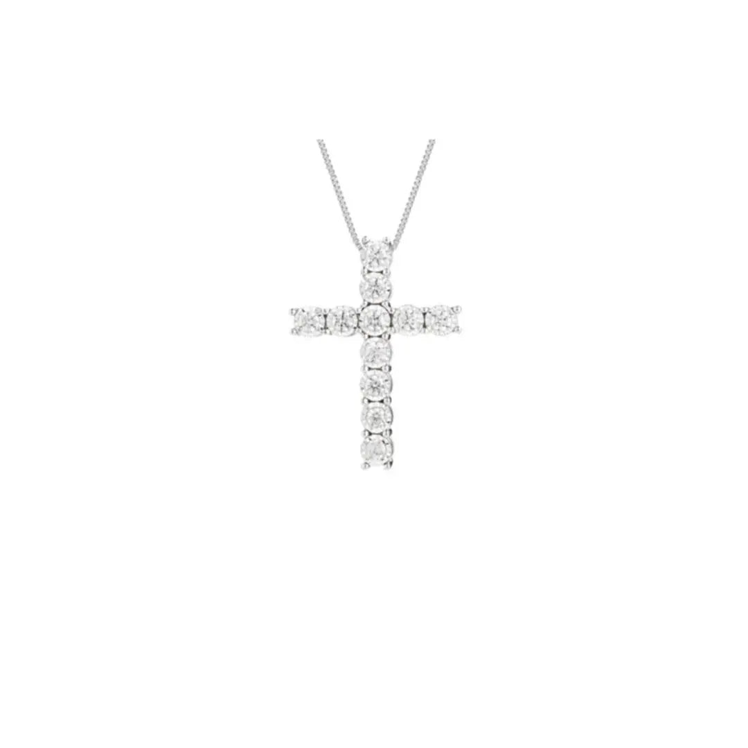 Diamond Cross Pendant Princess Jewelry Shop