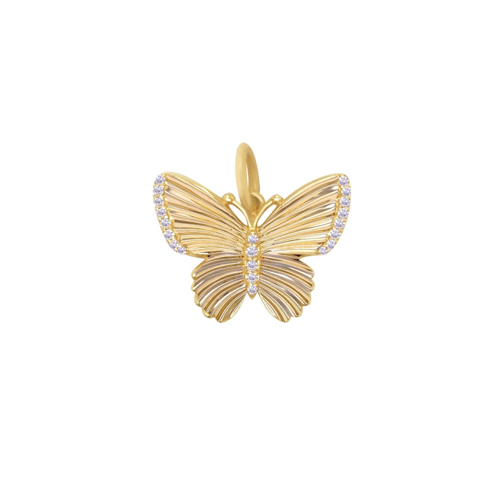 Diamond Butterfly Pendant