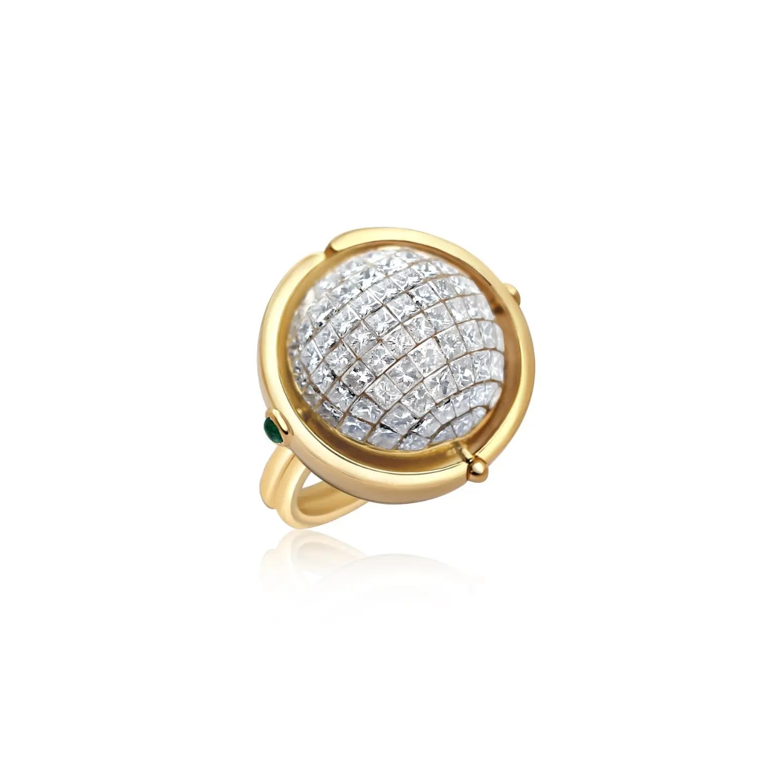 Disco Ball Diamond Ring-Princess Jewelry Shop