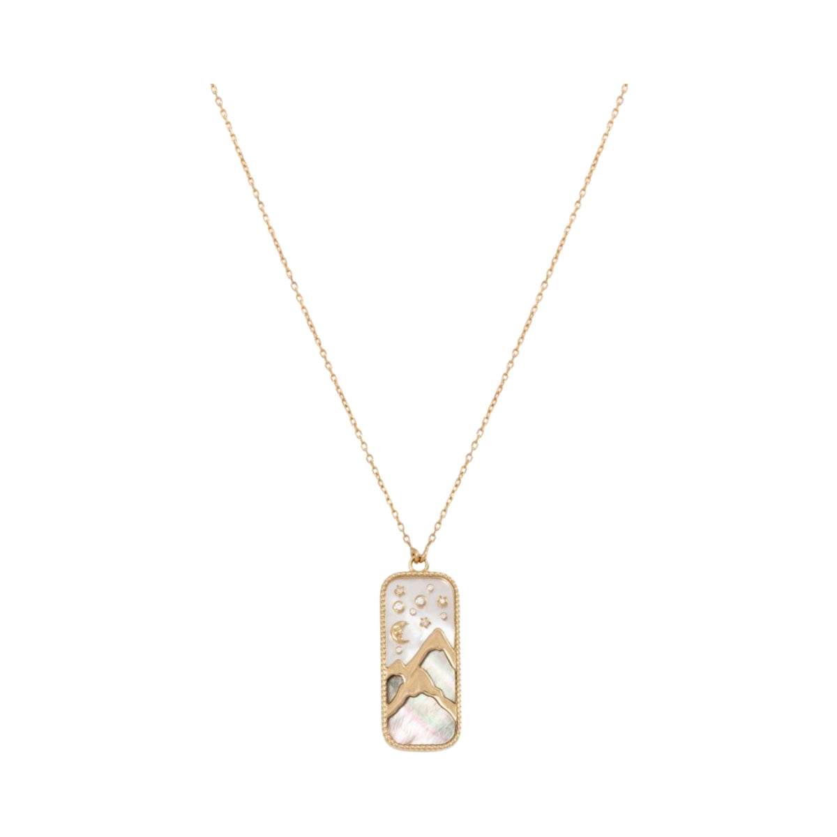 Earth Element Pendant Necklace in 18K Yellow Gold by Atelier Nawbar | JJ Jewelry Miami