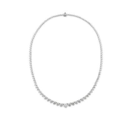 Eloah Graduated Diamond Tennis Necklace Princess Jewelry Shop