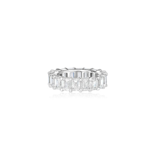 Emerald Cut Diamond Eternity Ring Princess Jewelry Shop
