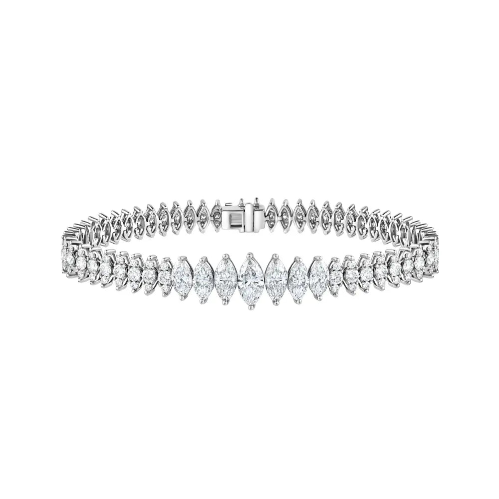 Eternity Marquise Diamond Tennis Bracelet Princess Jewelry Shop