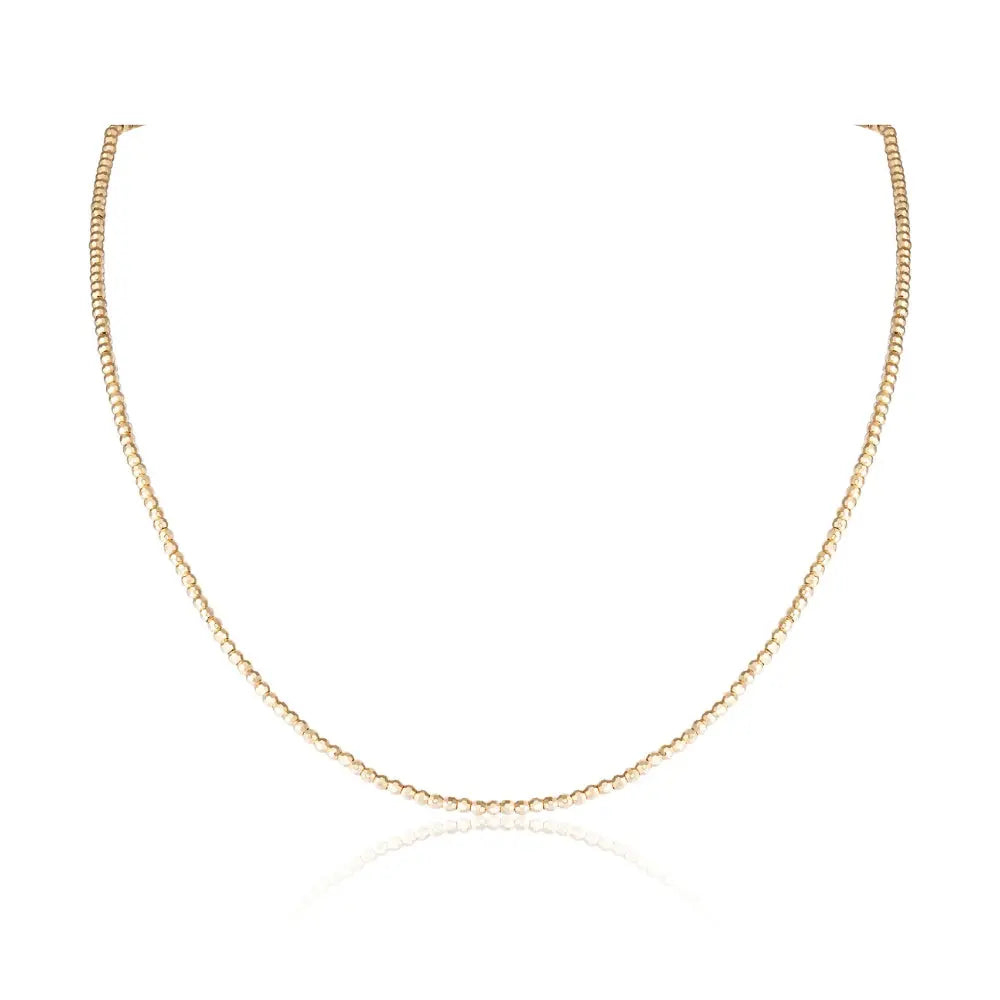   Facet Beads Gold Chain Necklace Princess Jewelry Shop
