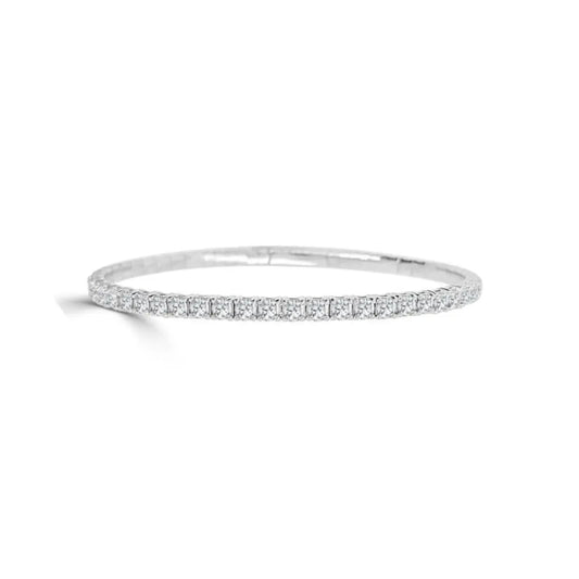 Full Eternity Flexible Diamond Bangle - 2 carats Princess Jewelry Shop