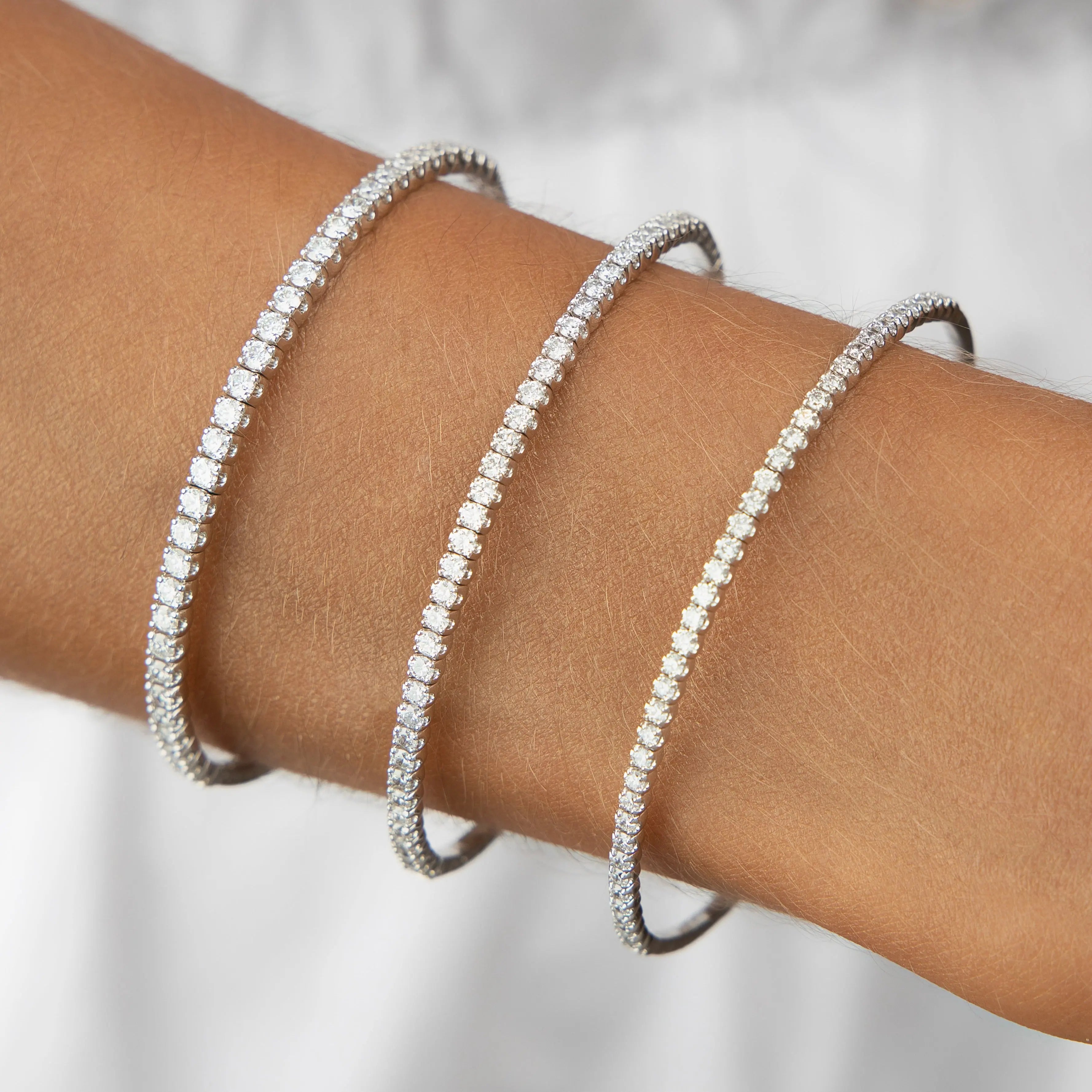 Half Eternity Flexible Diamond Bangle - 1.0 carat-Princess Jewelry Shop