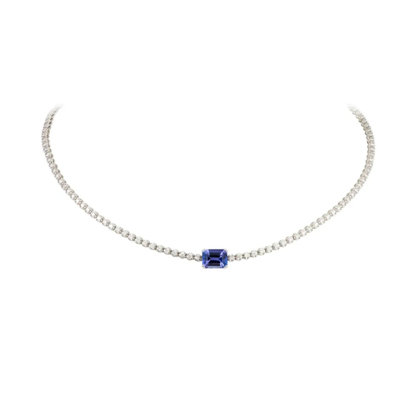 Jenny Tanzanite Diamond Necklace Princess Jewelry Shop