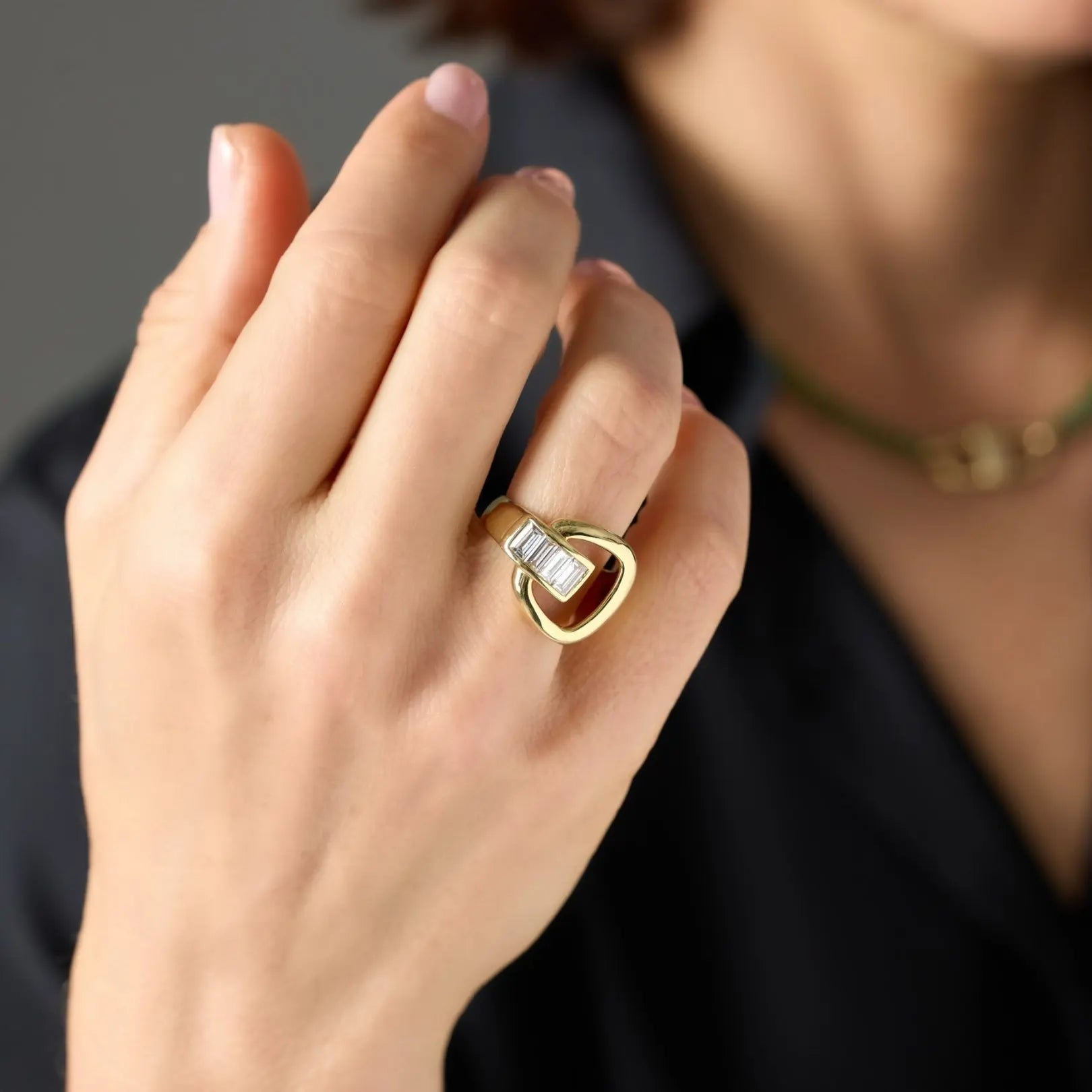   Joseline Diamond Baguette Ring Princess Jewelry Shop