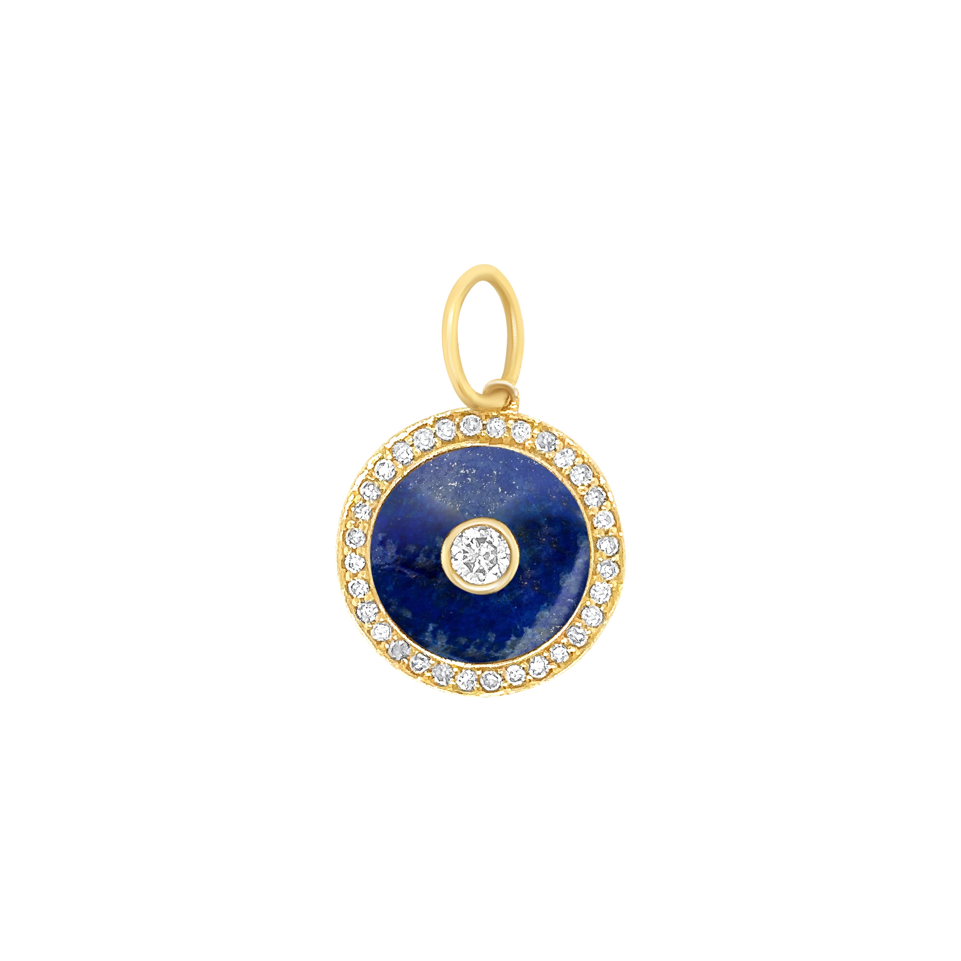 Lapis Lazuli and Diamond Pendant