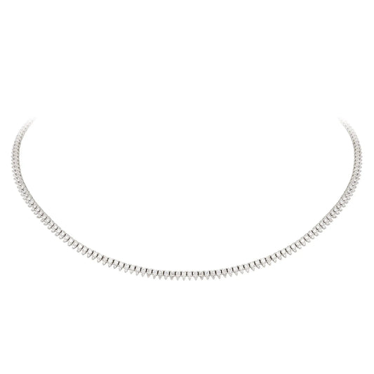 Lorena Diamond Tennis Necklace Princess Jewelry Shop