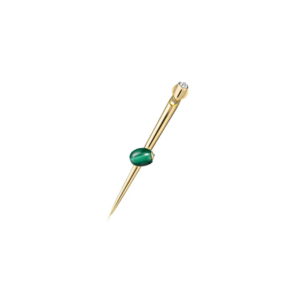 Malachite Martini Spike Earring-Princess Jewelry Shop