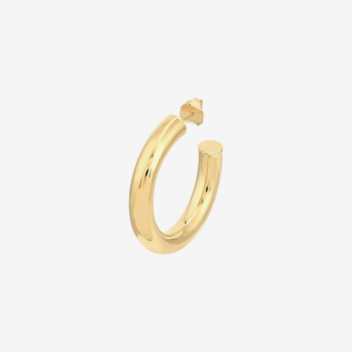 Medium Classic Hoop Earrings, view 3, gray background | JJ Jewelry Miami