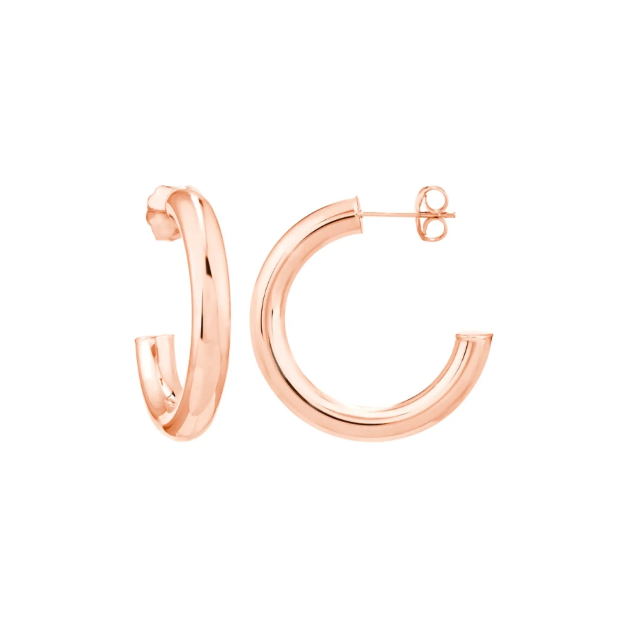 Medium Gold Hoop Earrings-Princess Jewelry Shop