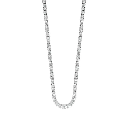 Melina Diamond Tennis Necklace Princess Jewelry Shop