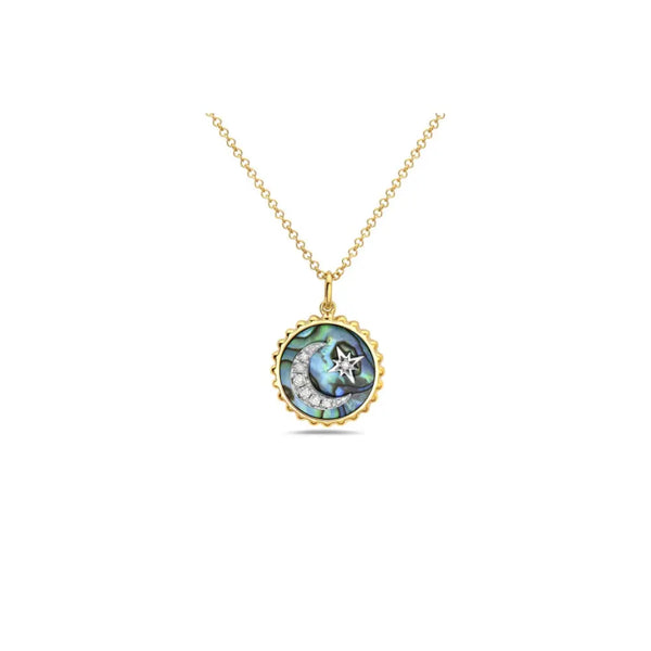   Moonlit Dream Abalone Pendant Necklace Princess Jewelry Shop