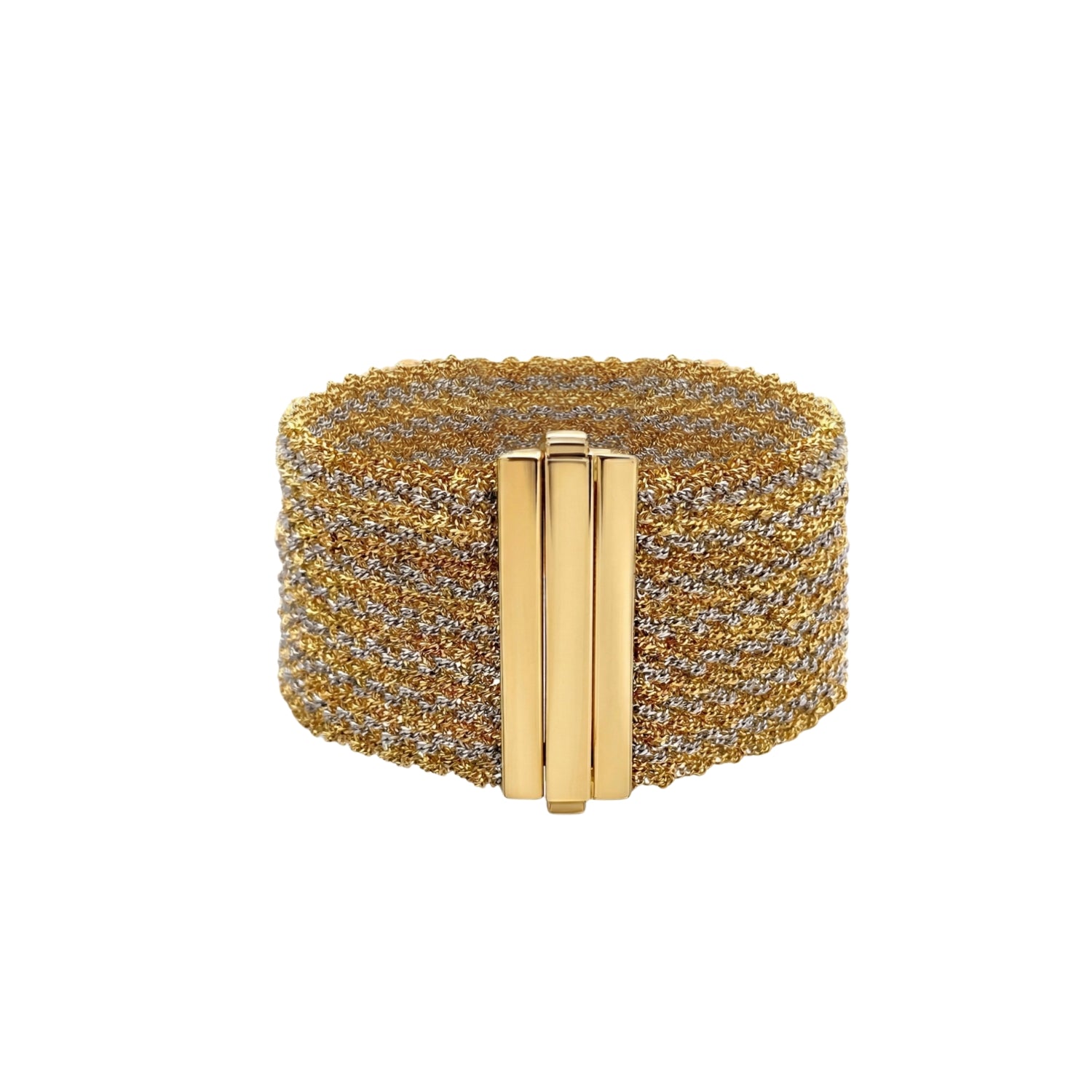 Morocco Silk Bracelet in Yellow Gold-Dipped Silver