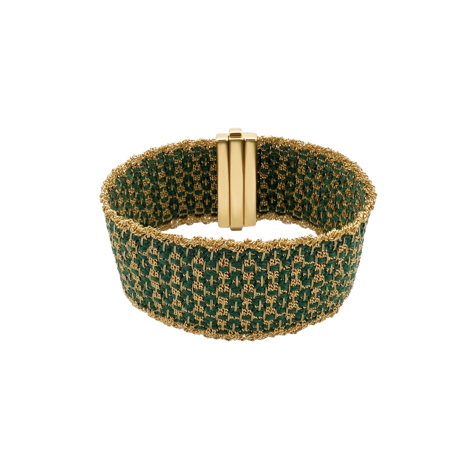 Morocco Silk Bracelet in Yellow Gold-Dipped Silver