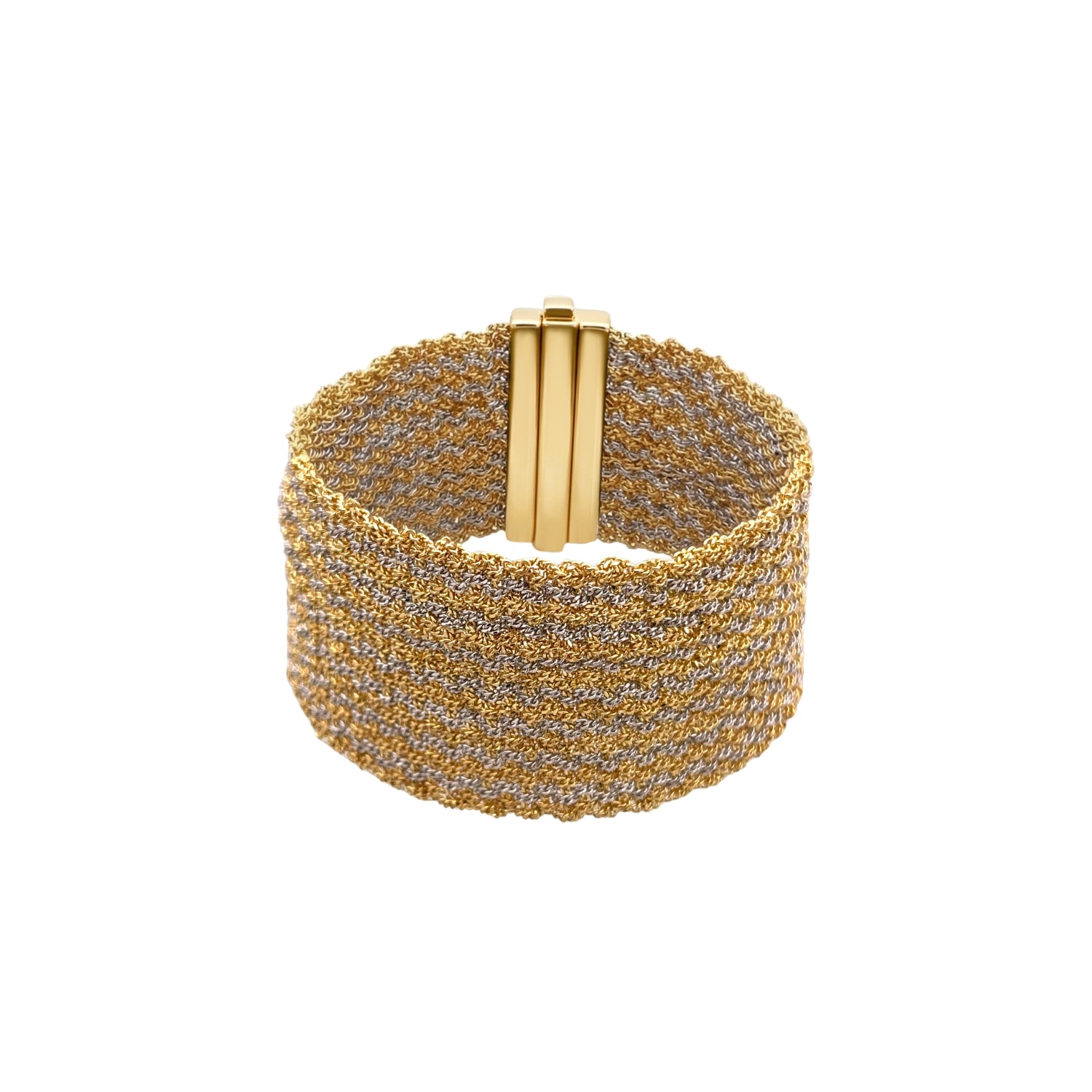 Morocco Silk Bracelet in Yellow Gold-Dipped Silver