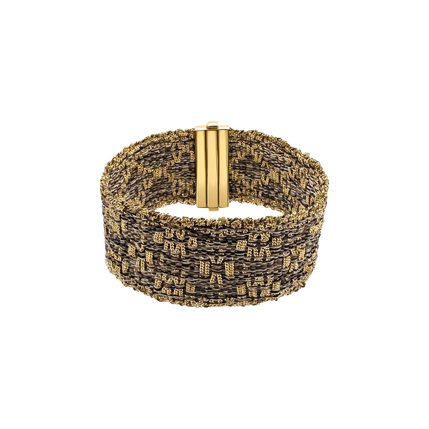 Morocco Silk Bracelet in Yellow Gold-Dipped Silver