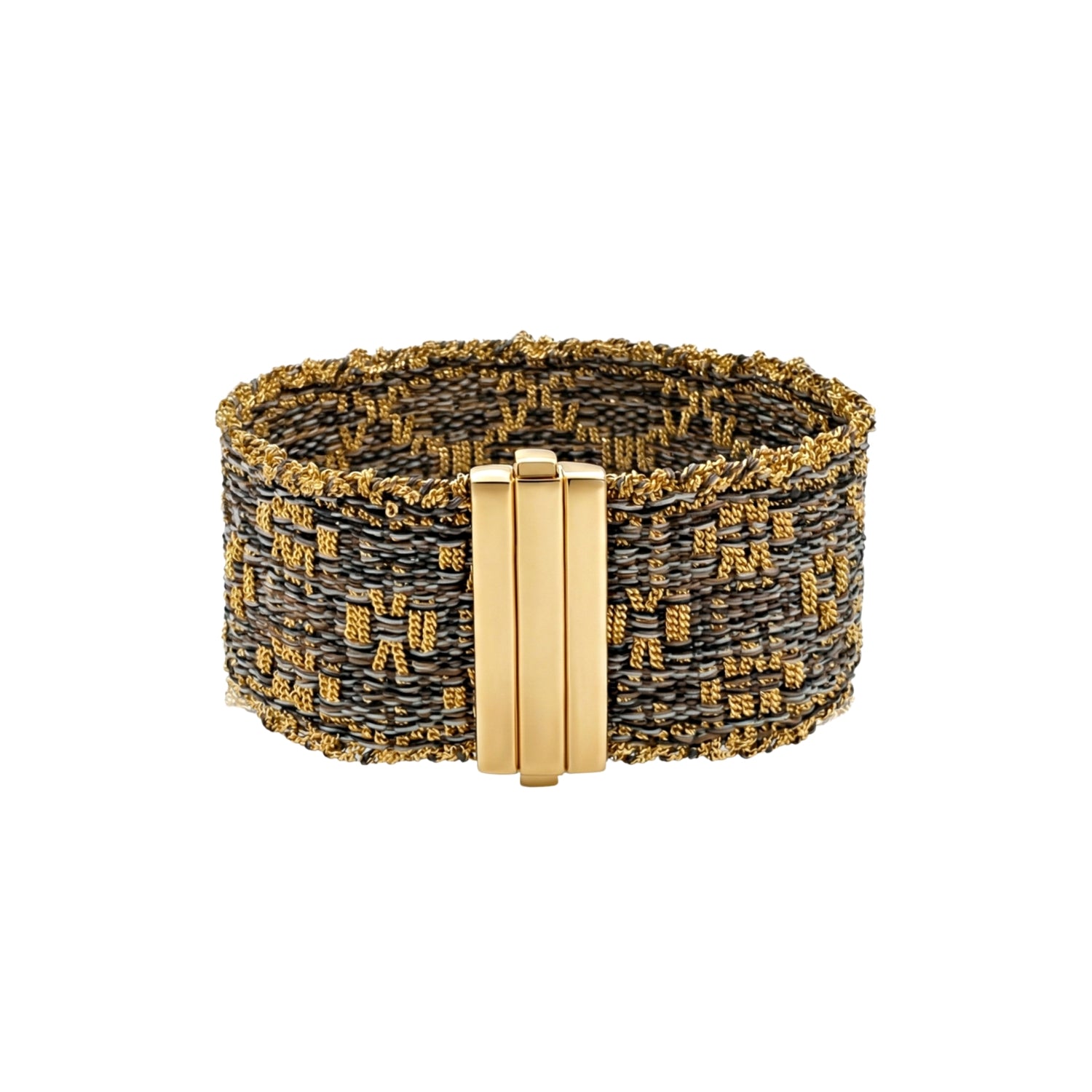 Morocco Silk Bracelet in Yellow Gold-Dipped Silver