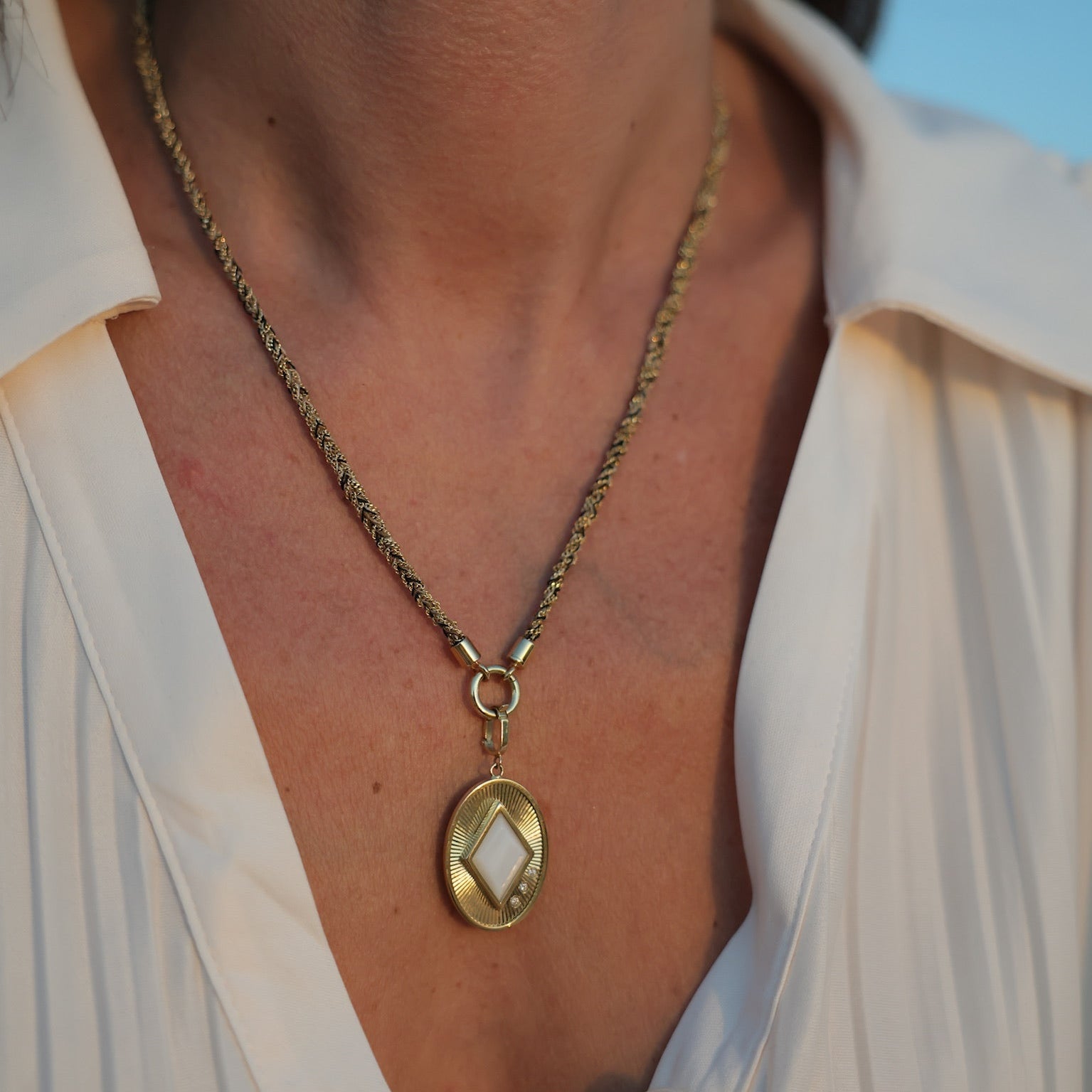 Morocco Silk Necklace with Connector